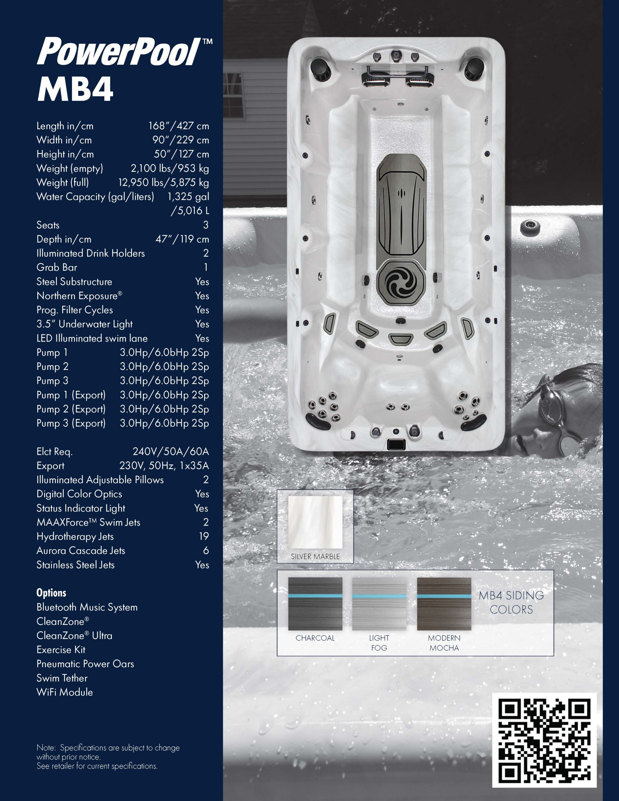 Fitness & Hydrotherapy Swim Spa | American Whirlpool MB4