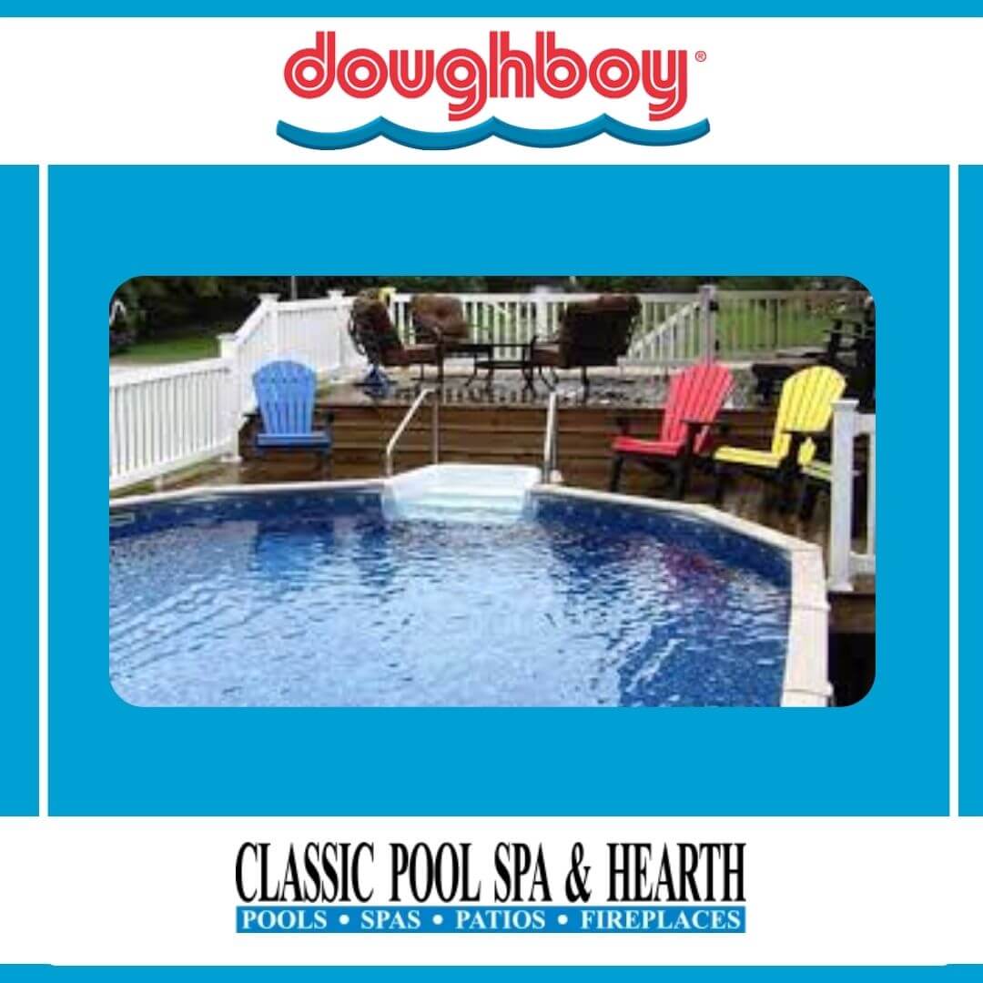 Palmshore with integrated Step- Doughboy Above Ground Pool
