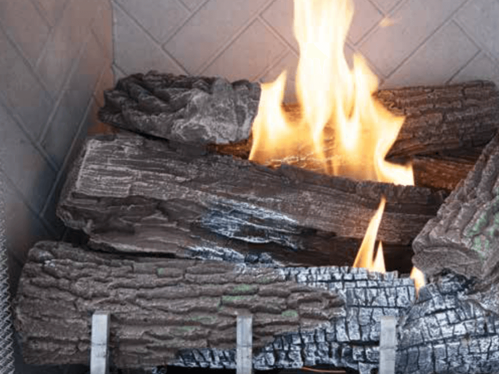 Outdoor Wood Fireplace 2