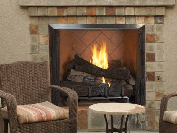 Outdoor Wood Fireplace 5